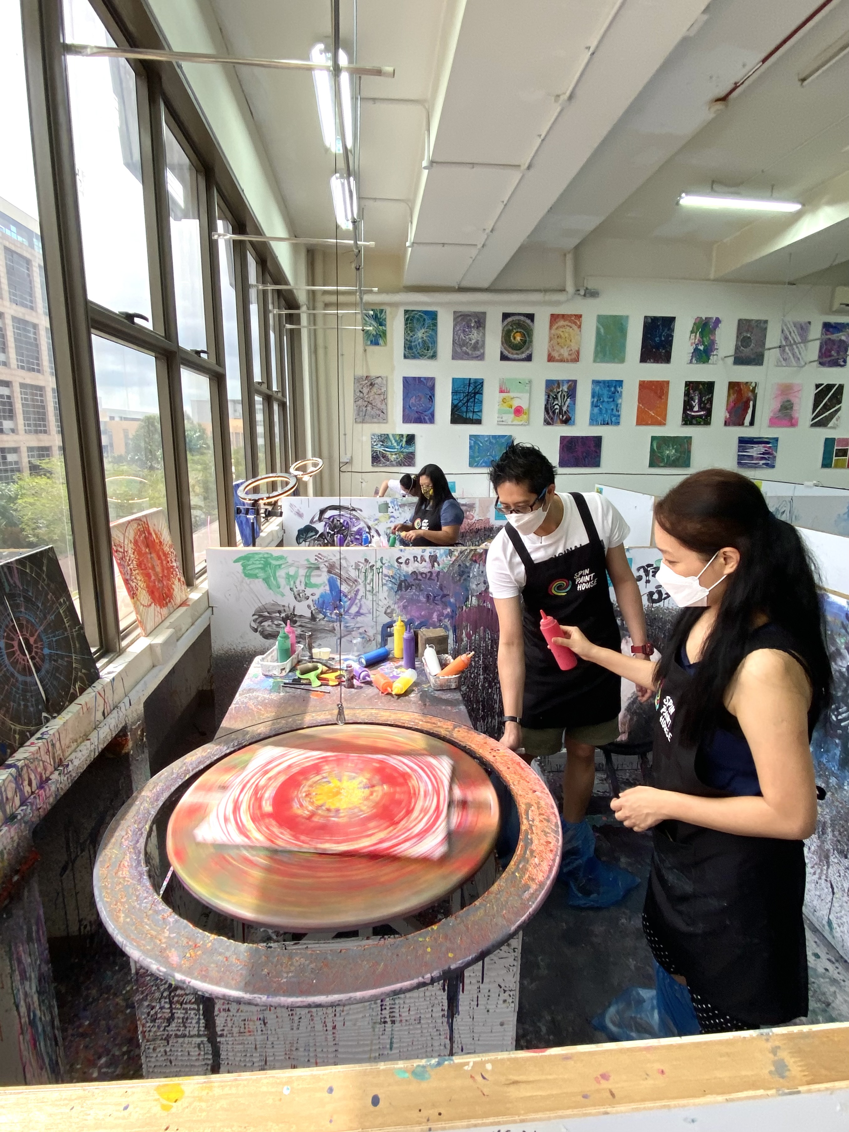 Spin Art Jamming, New in Singapore: Spin Paint House